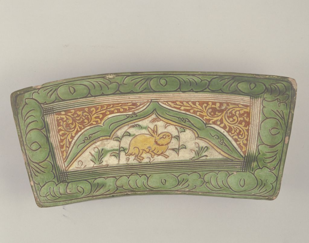 图片[2]-Tri-color carved rabbit pillow-China Archive